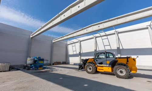 Instalación de una estructura metalmecánica